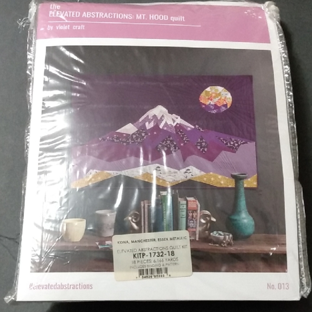 Elevated Abstractions Mt Hood quilt Kit By Violet Craft Nip.
